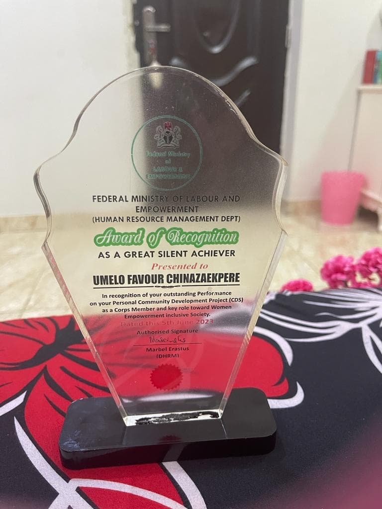 Ministry of Labour Award